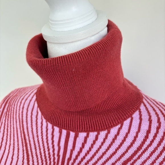 Saunders Collective Wave Pattern Turtleneck Sweater XS - Picture 6 of 11